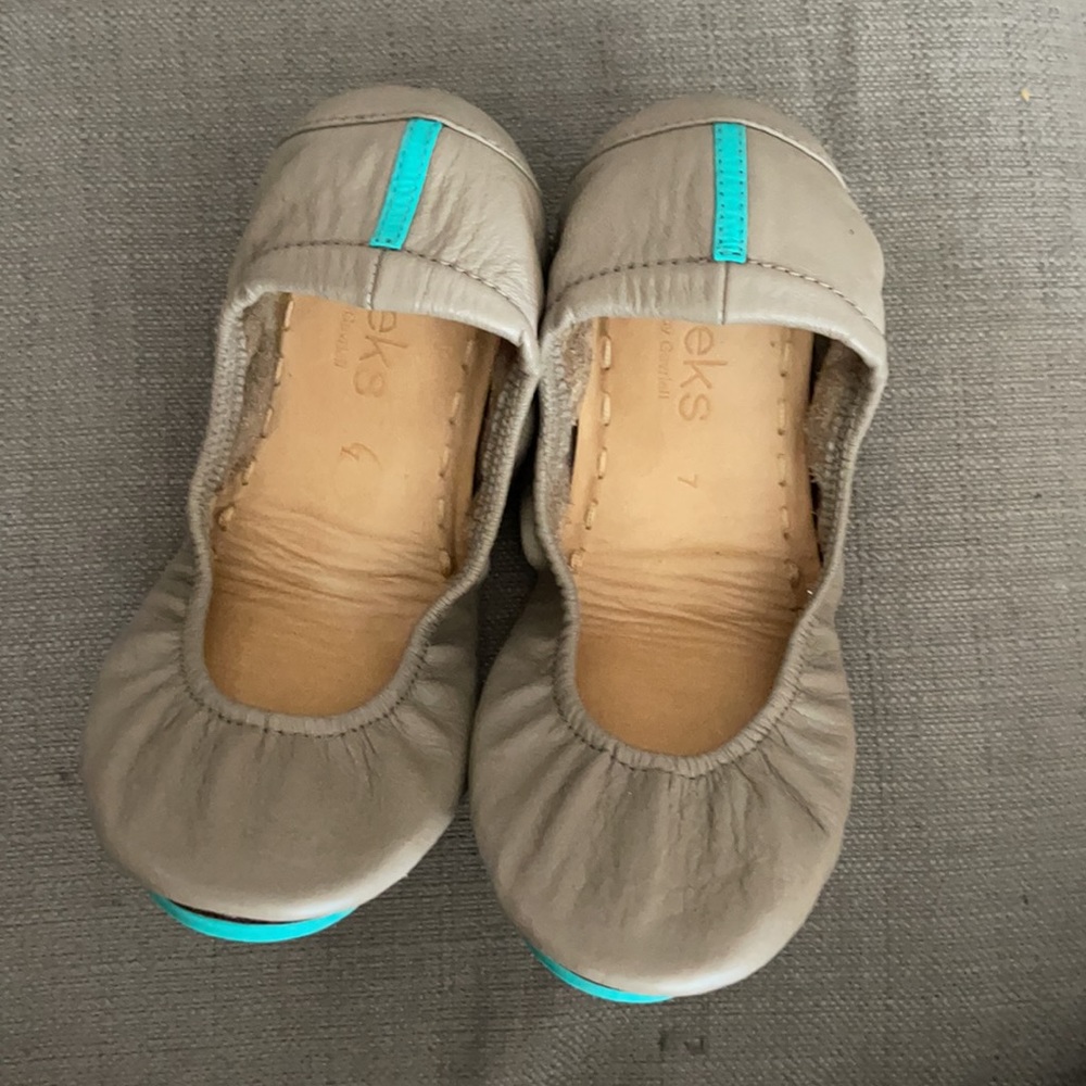 Taupe Tieks size 7